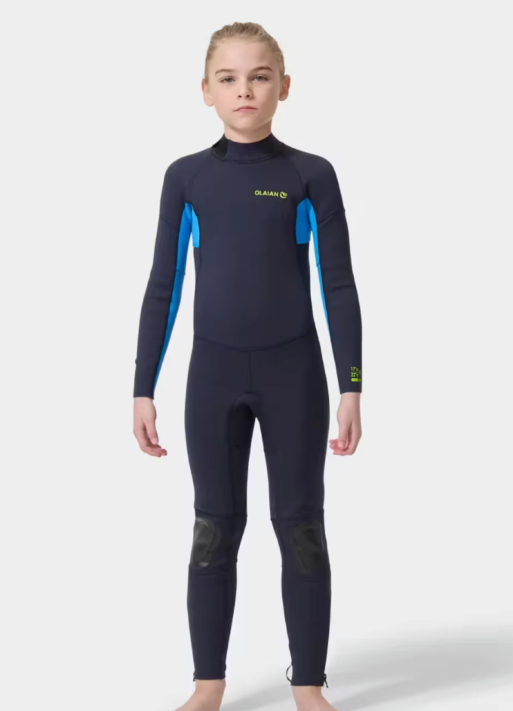 Decathlon: Olaian Kids Wetsuit - Navy Blue & Blue ( Size 10)