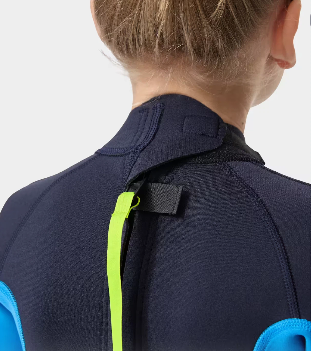 Decathlon: Olaian Kids Wetsuit - Navy Blue & Blue ( Size 10) - photo 2