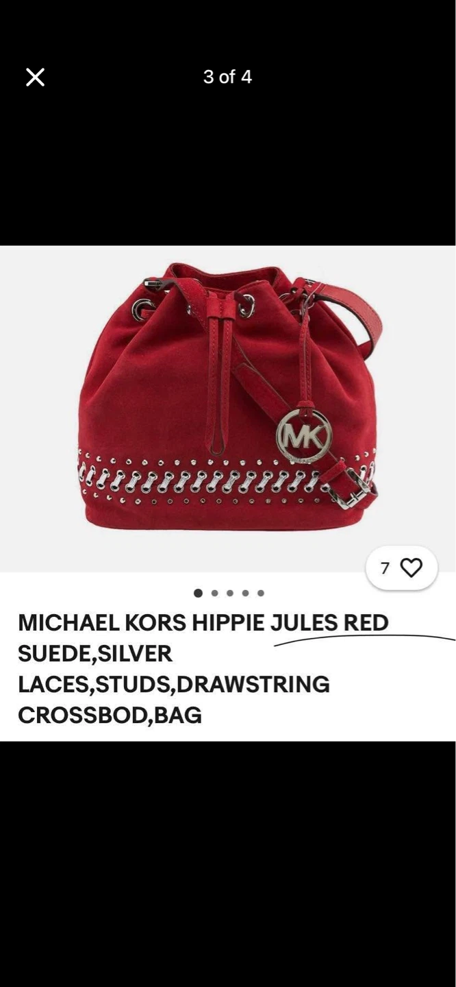 Michael Kors Beautiful red suede , Jewels Crossbody purse - photo 3