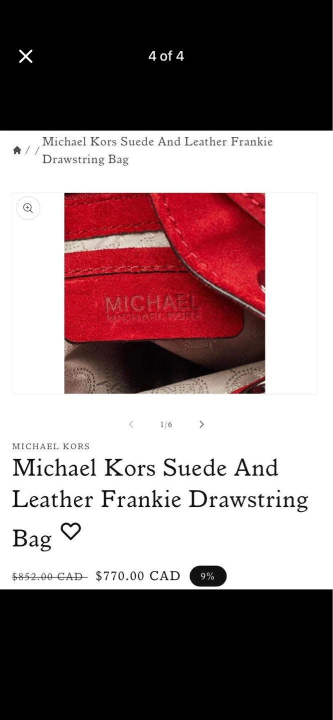Michael Kors Beautiful red suede , Jewels Crossbody purse - photo 4