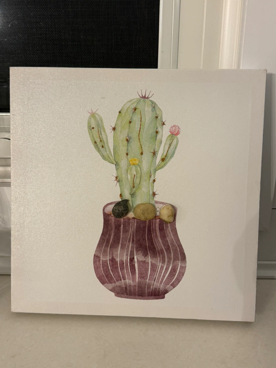 Canvas Print Wall Art - Potted Cactus - photo 4