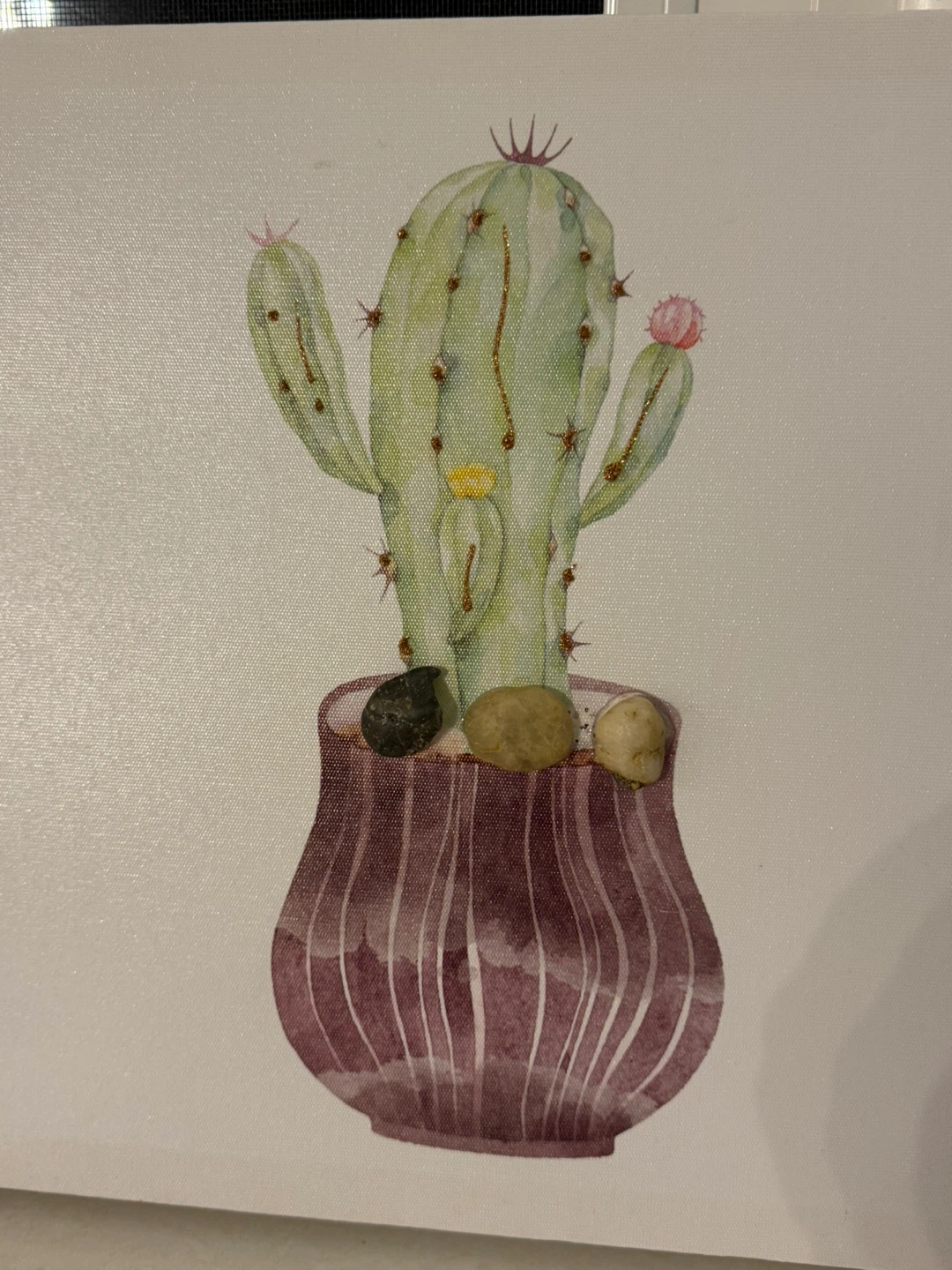 Canvas Print Wall Art - Potted Cactus - photo 2