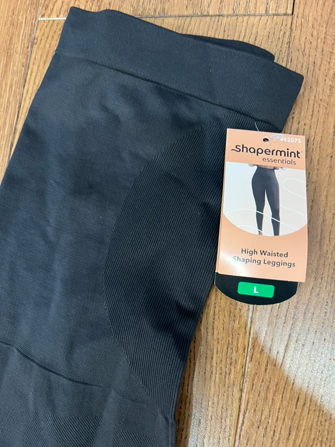 Shapermint Essentials High Waisted Shaping Leggings L Black