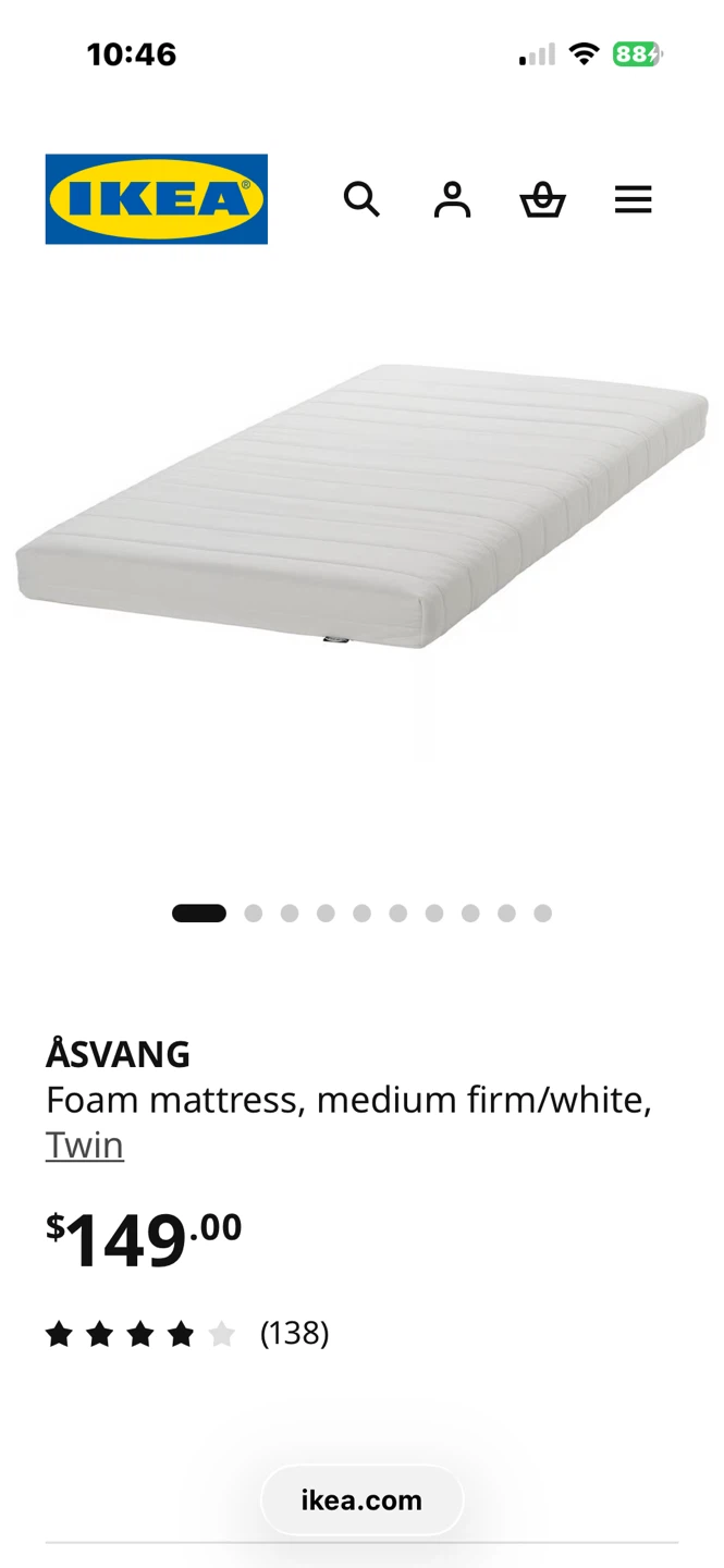 IKEA MYDAL Bunk Bed Frame & Mattresses - Pine, Twin - photo 2