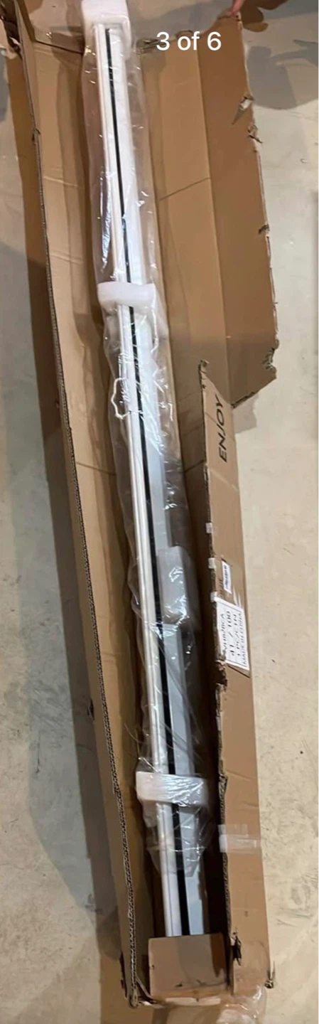 80 Inch Manual Pull Down Projector Screen White - photo 2