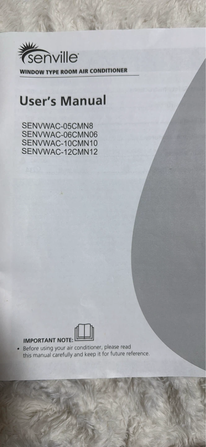 Senville Air Conditioner Remote Control