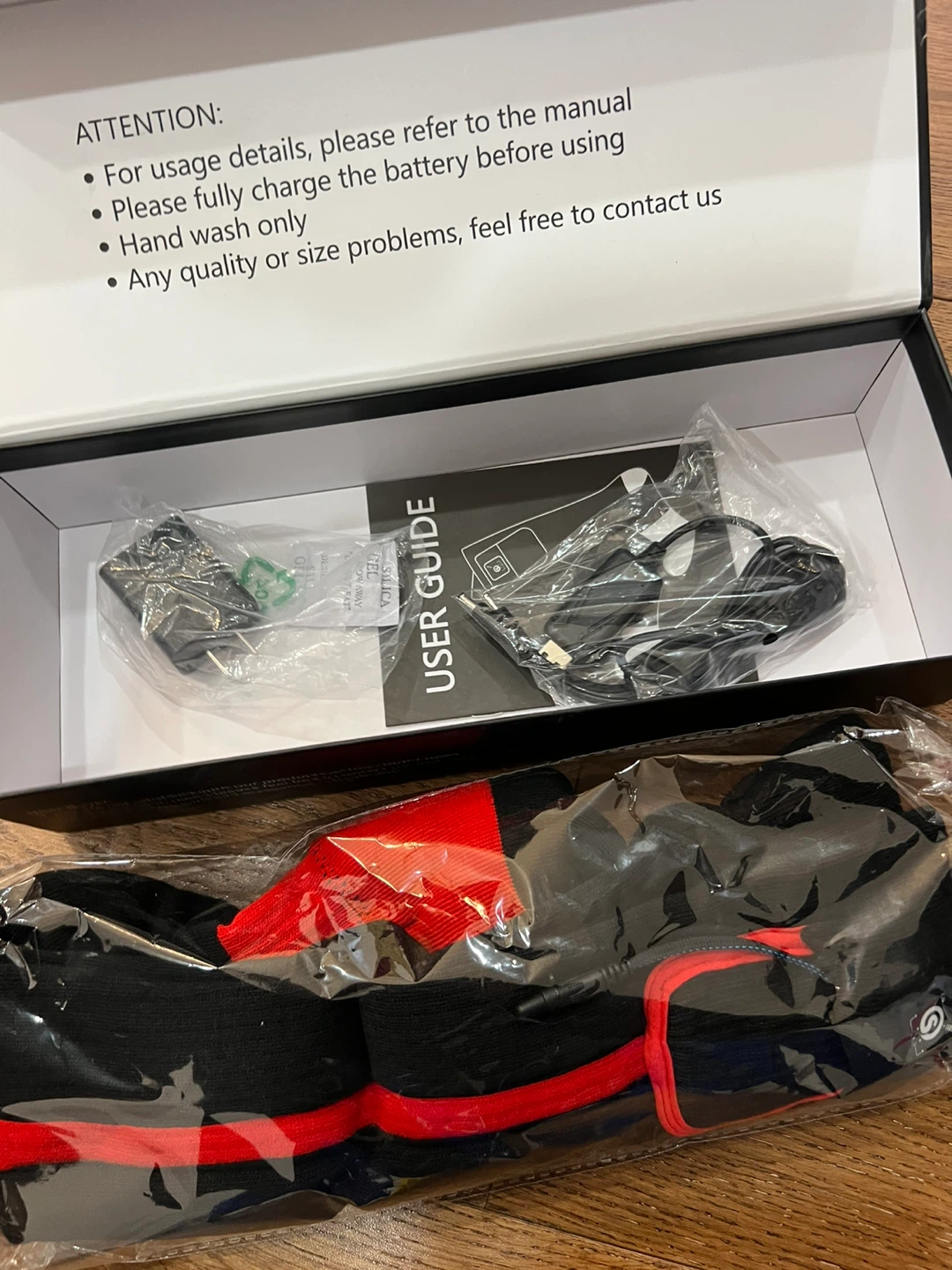 Heated Socks with Charging Accessories and User Guide