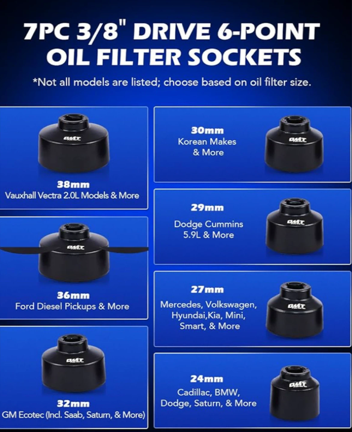 10-Piece Oil Filter Cap Removal Tool Set - photo 4
