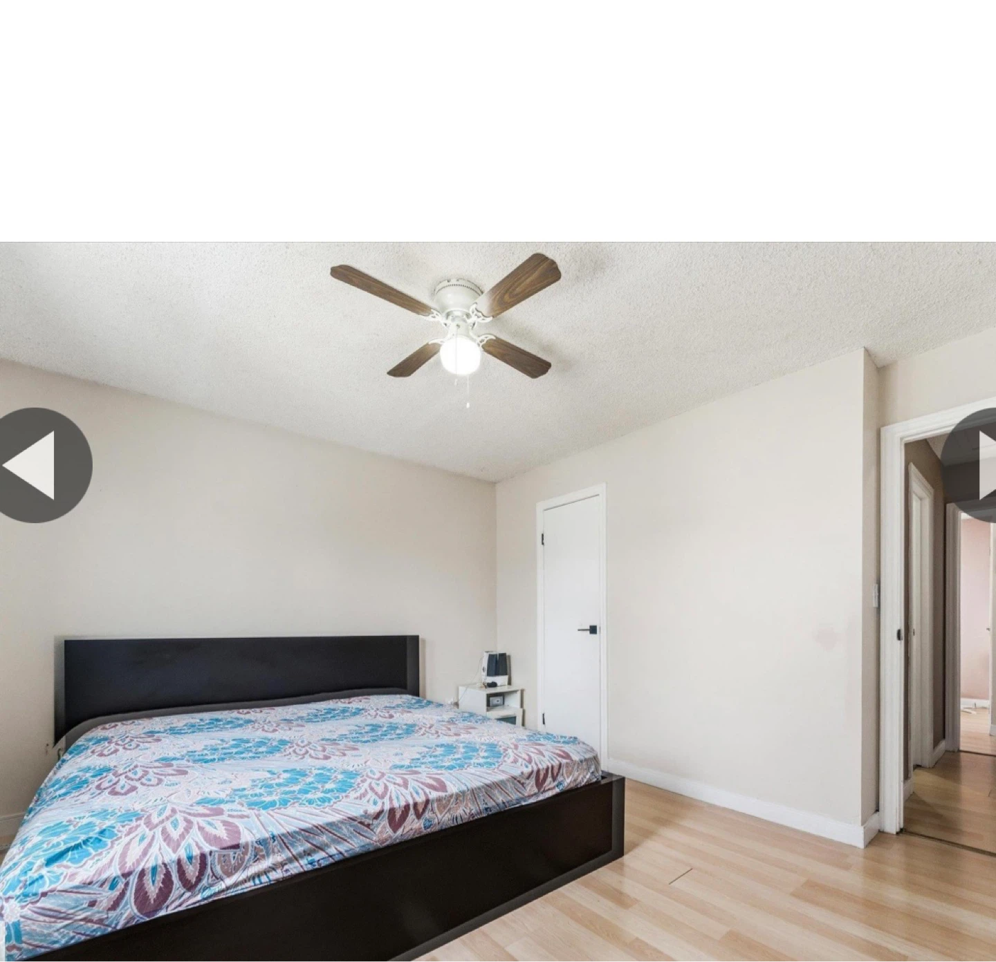 Kind size bed with mattress