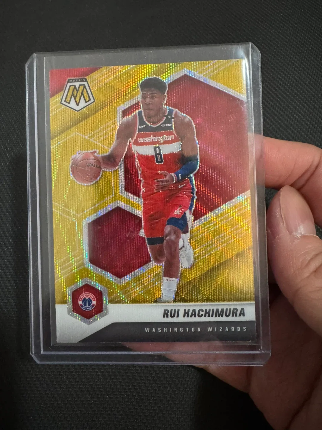 Rui Hachimura 2020-2021 Mosaic Panini Gold Prizm
