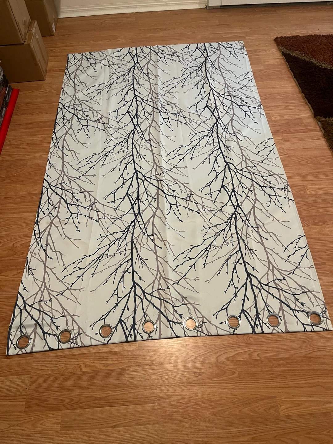 Patterned Grommet Curtains (Set of 2)