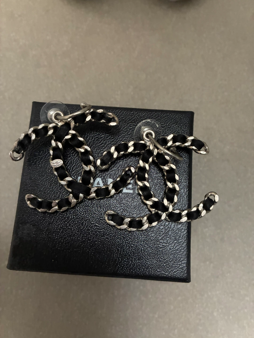 Chanel CC Logo Earrings