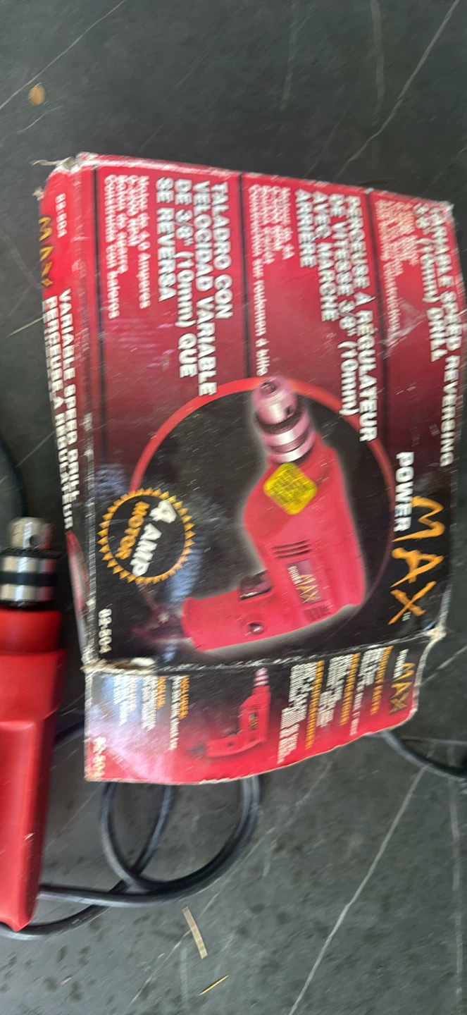 MAX Power 3/8" Variable Speed Reversing Drill