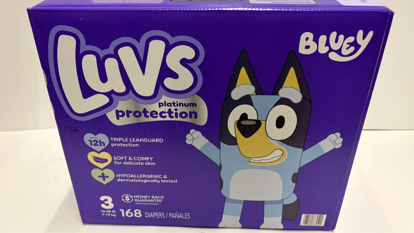 Luvs Bluey Size 3 Diapers - 168 Count