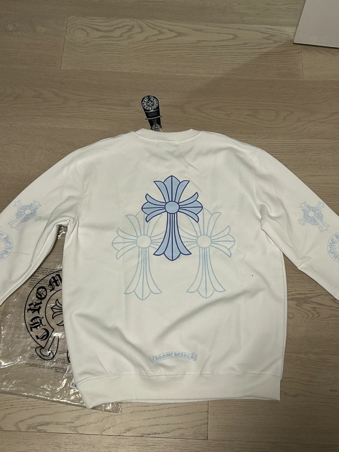 Chrome Hearts White Long Sleeve Crewneck - photo 3