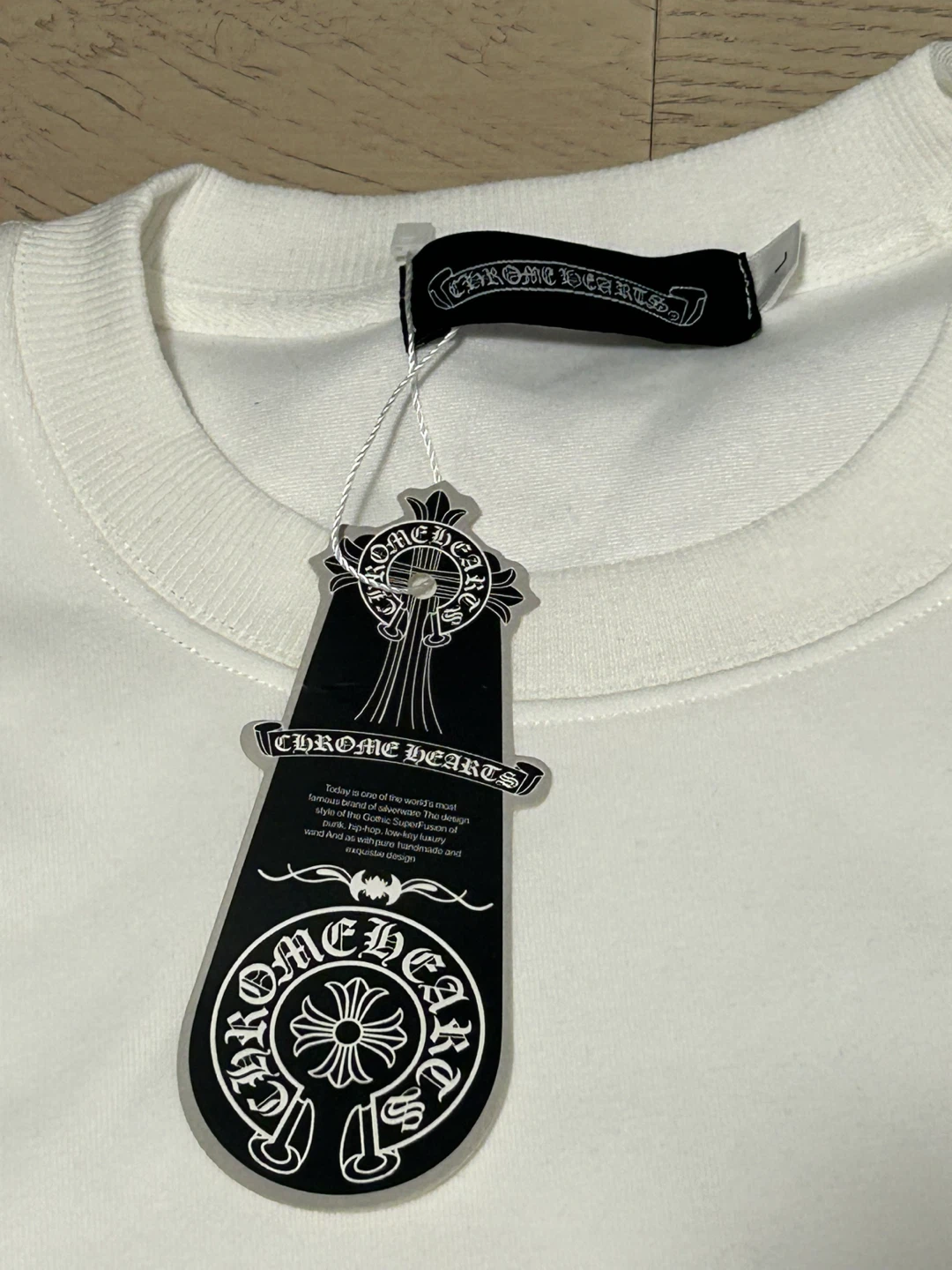 Chrome Hearts White Long Sleeve Crewneck - photo 2