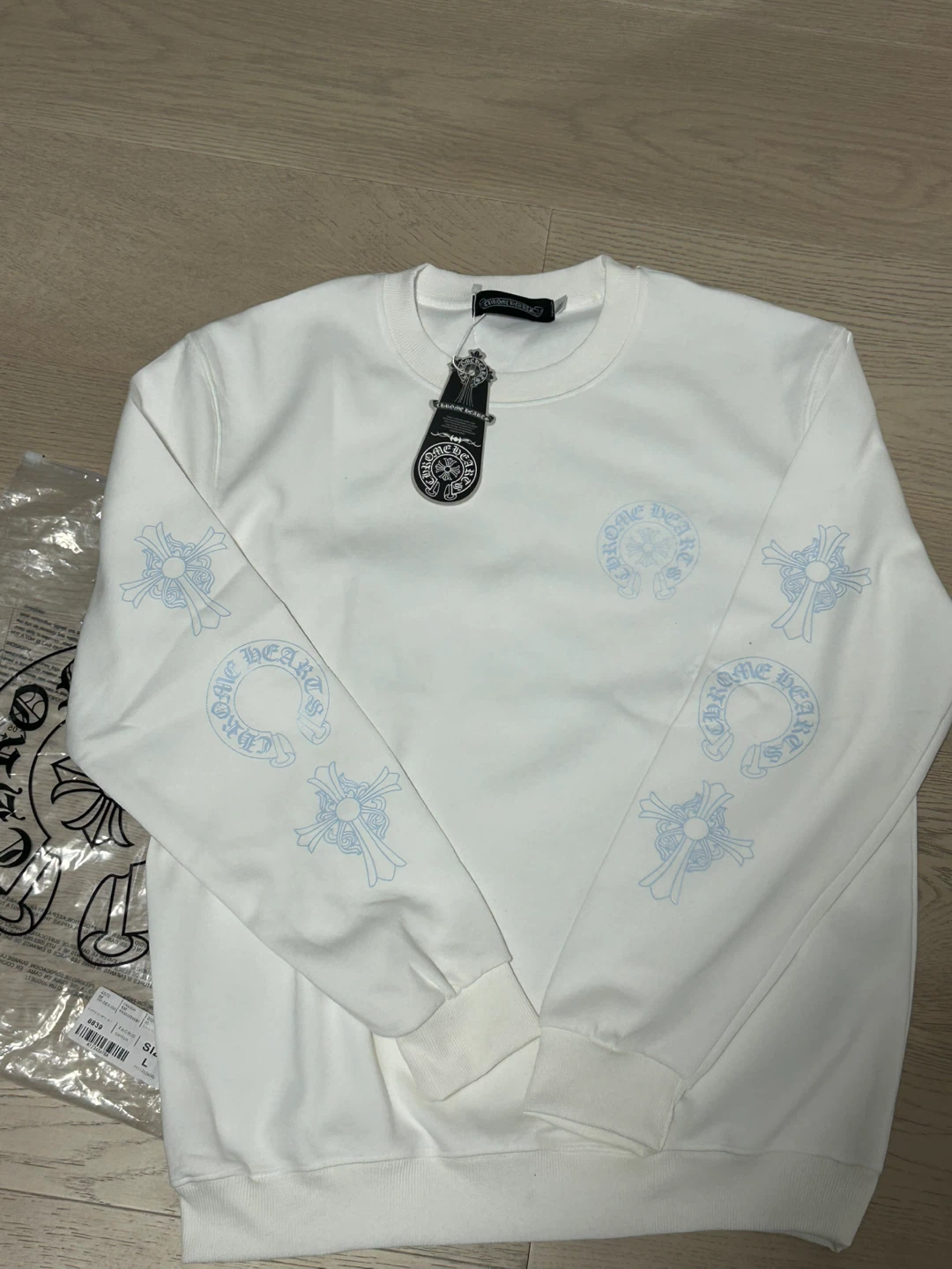 Chrome Hearts White Long Sleeve Crewneck