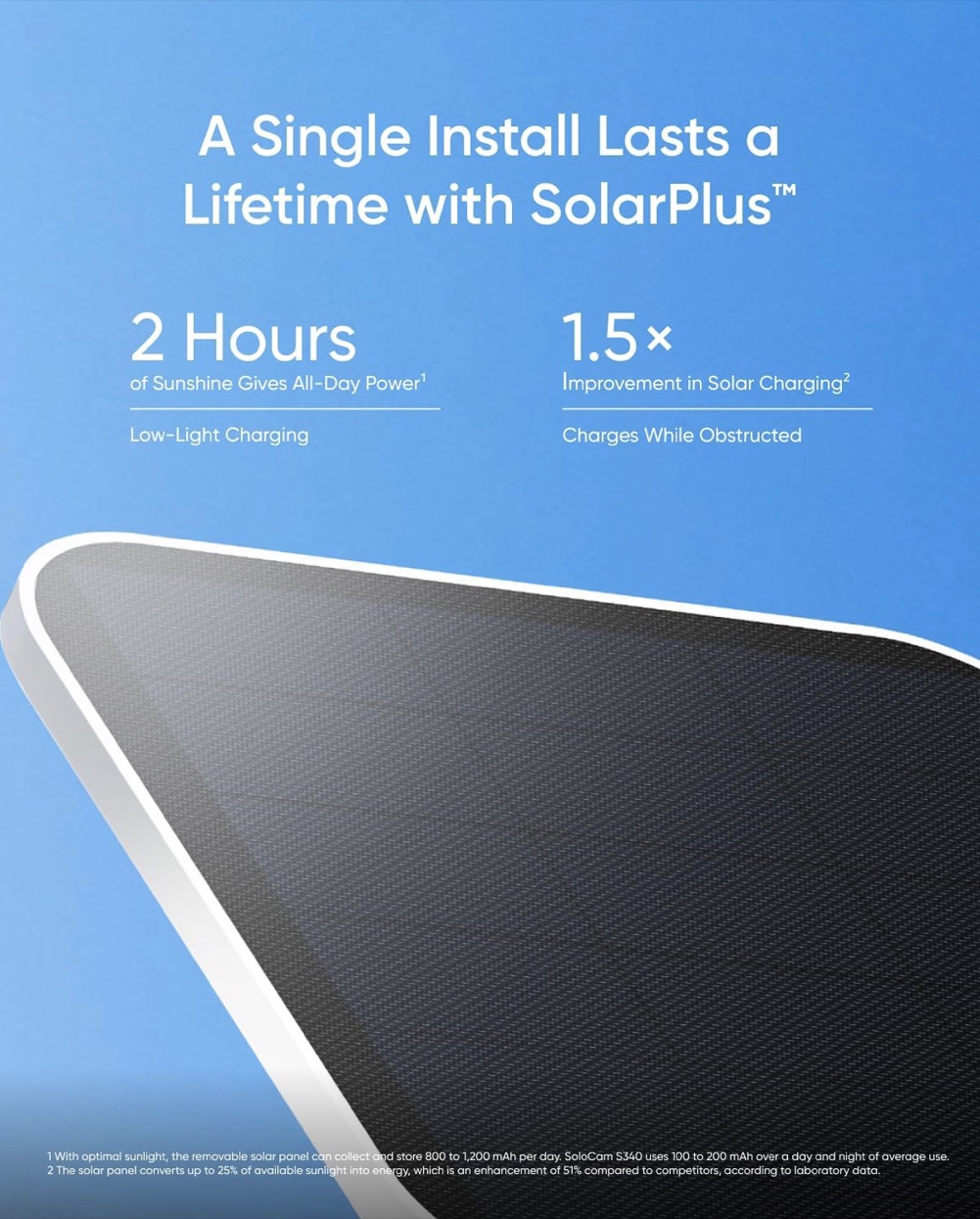 Eufy Security SoloCam S340 with Solar Panel - photo 3