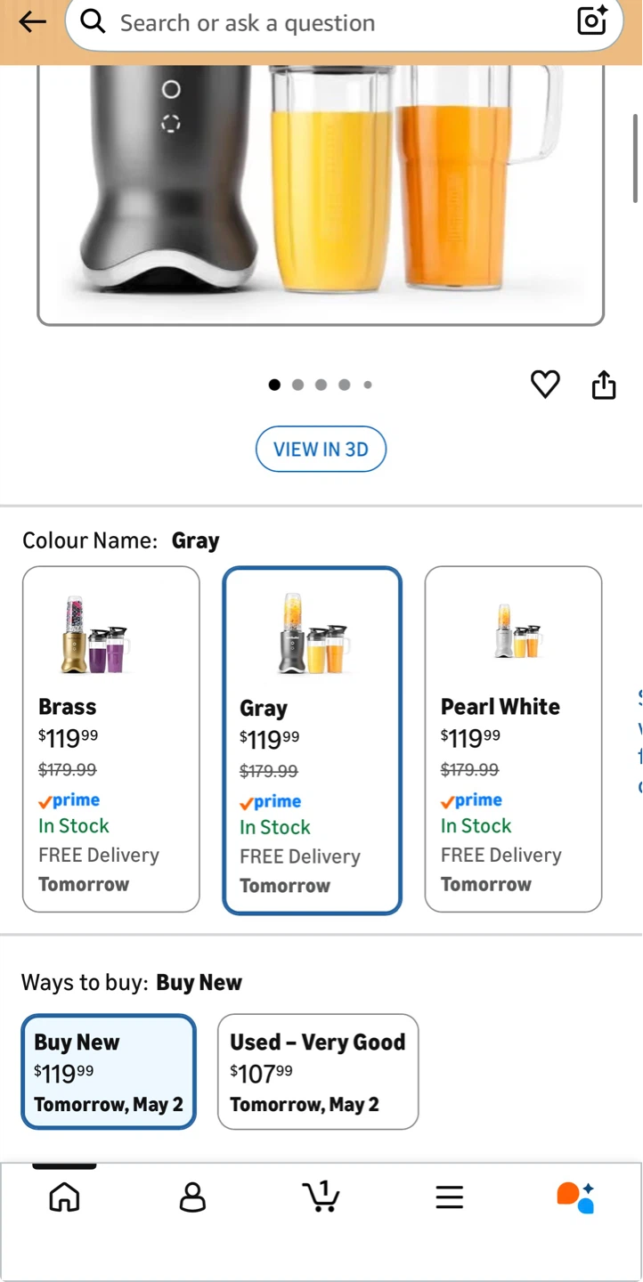 NutriBullet Blender Gray