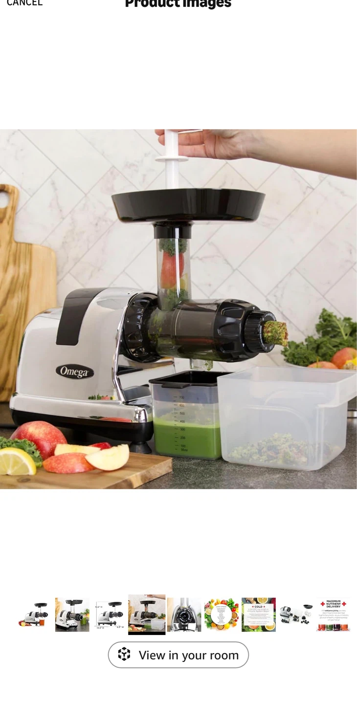 Omega Juicer J8006HDC Slow Masticating Cold Press Vegetable - photo 3