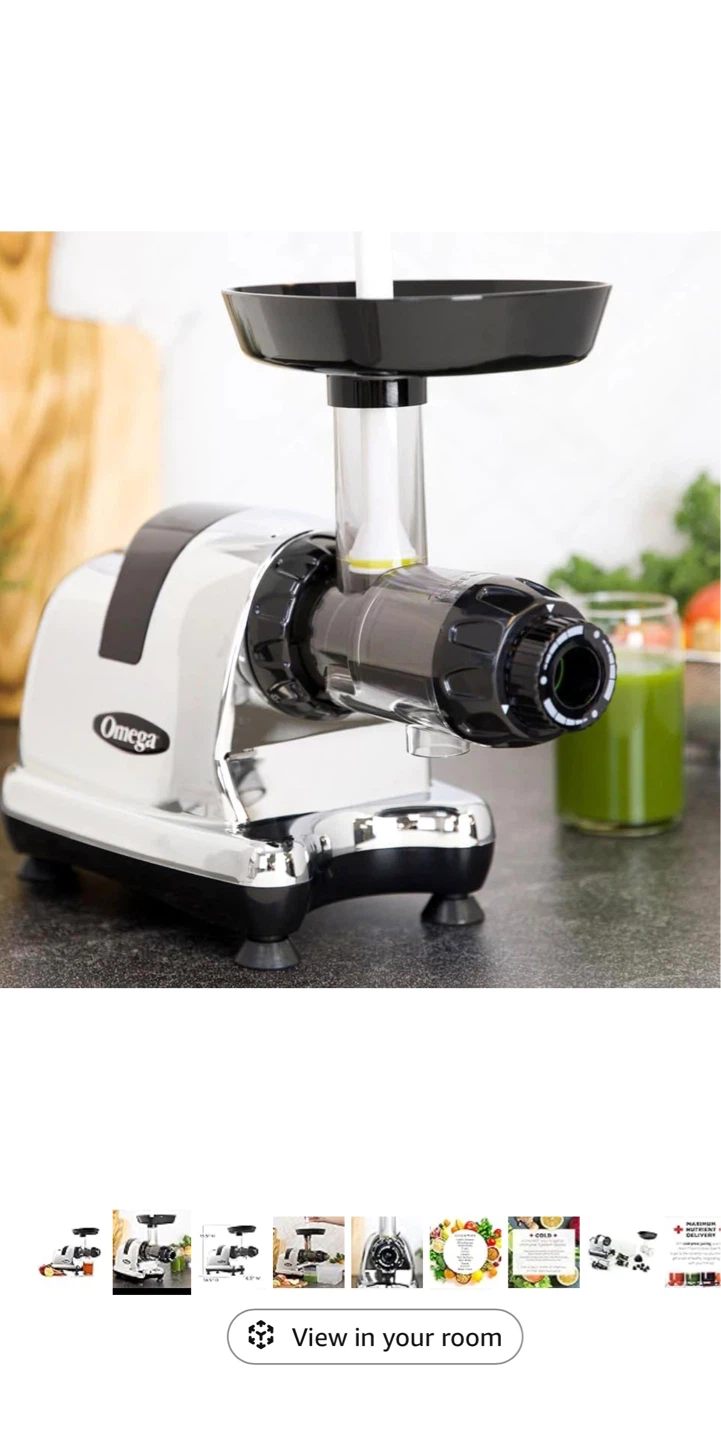 Omega Juicer J8006HDC Slow Masticating Cold Press Vegetable - photo 2