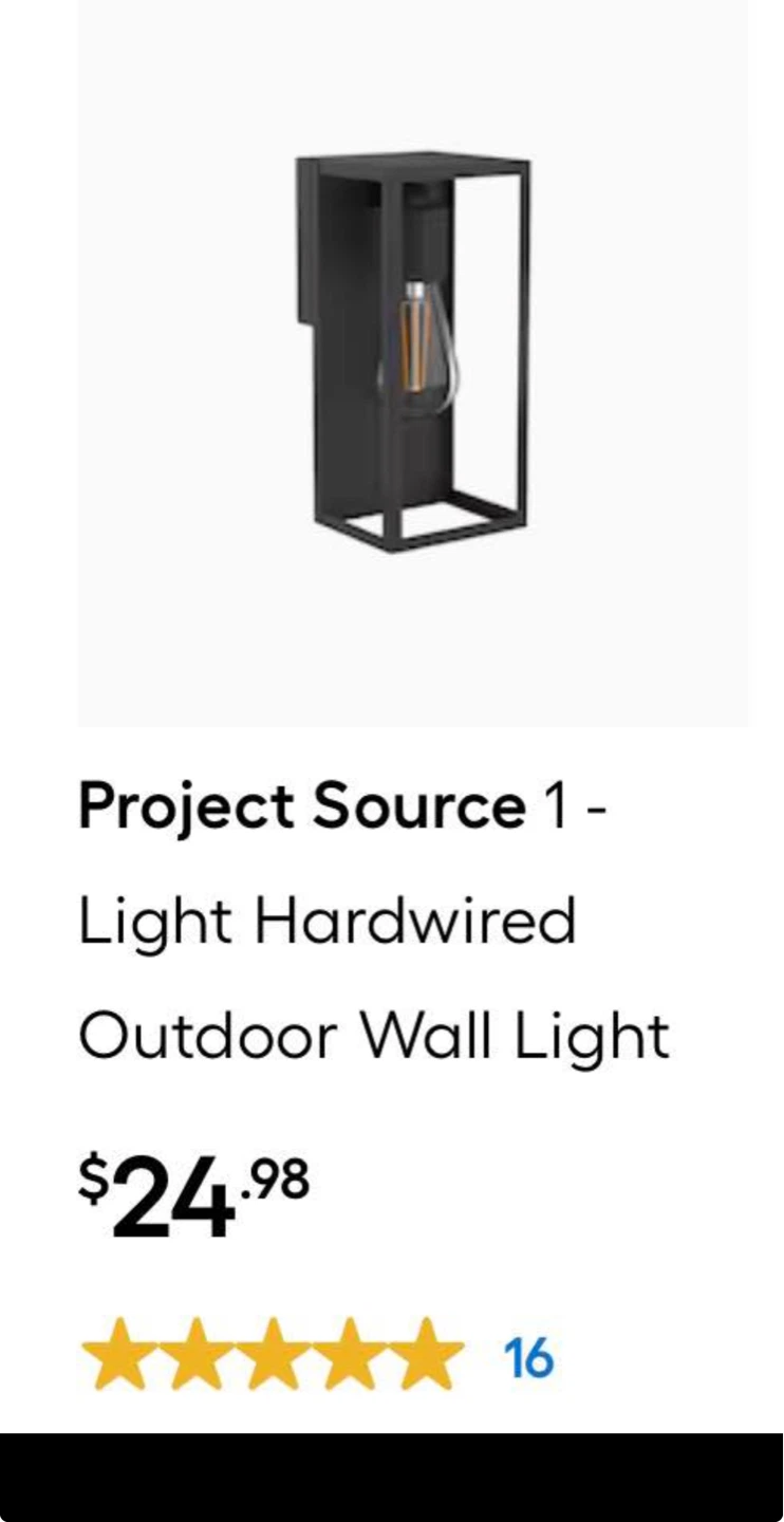 Lutec 10-in No Glass Outdoor Wall Light Matte Black