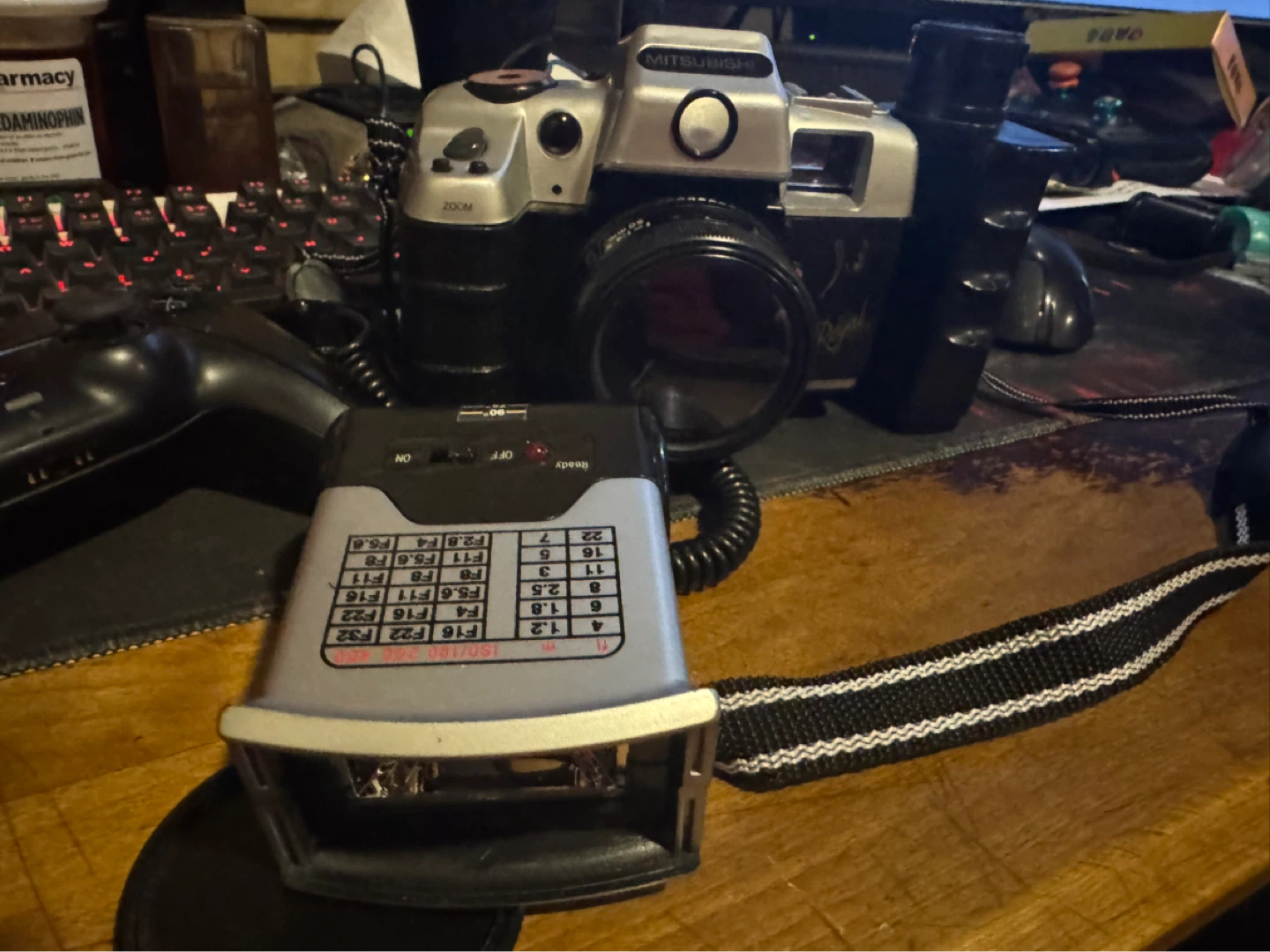 Mitsubishi Royal Zoom Film Camera with Flash Unit