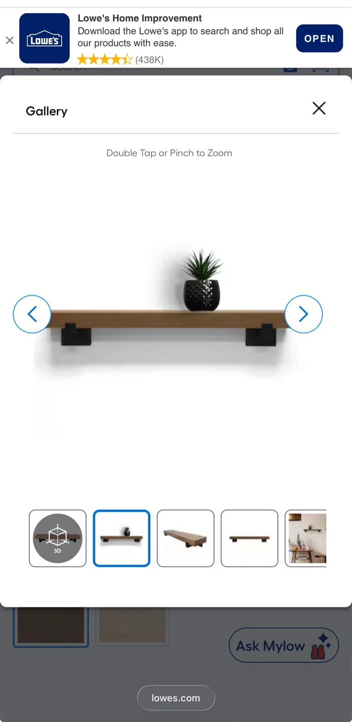 Floating Wood Shelf - photo 4