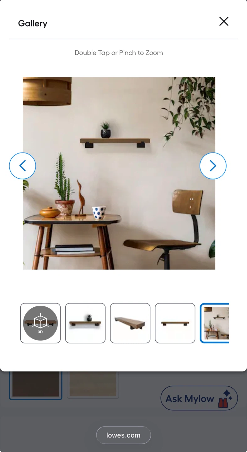 Floating Wood Shelf - photo 2