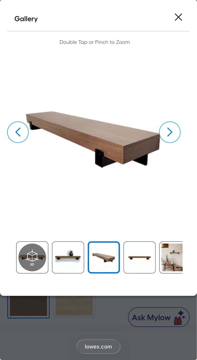 Floating Wood Shelf - photo 3