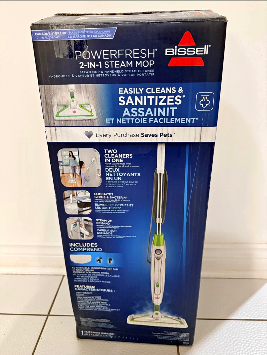 Bissell PowerFresh 2-in-1 Steam Mop