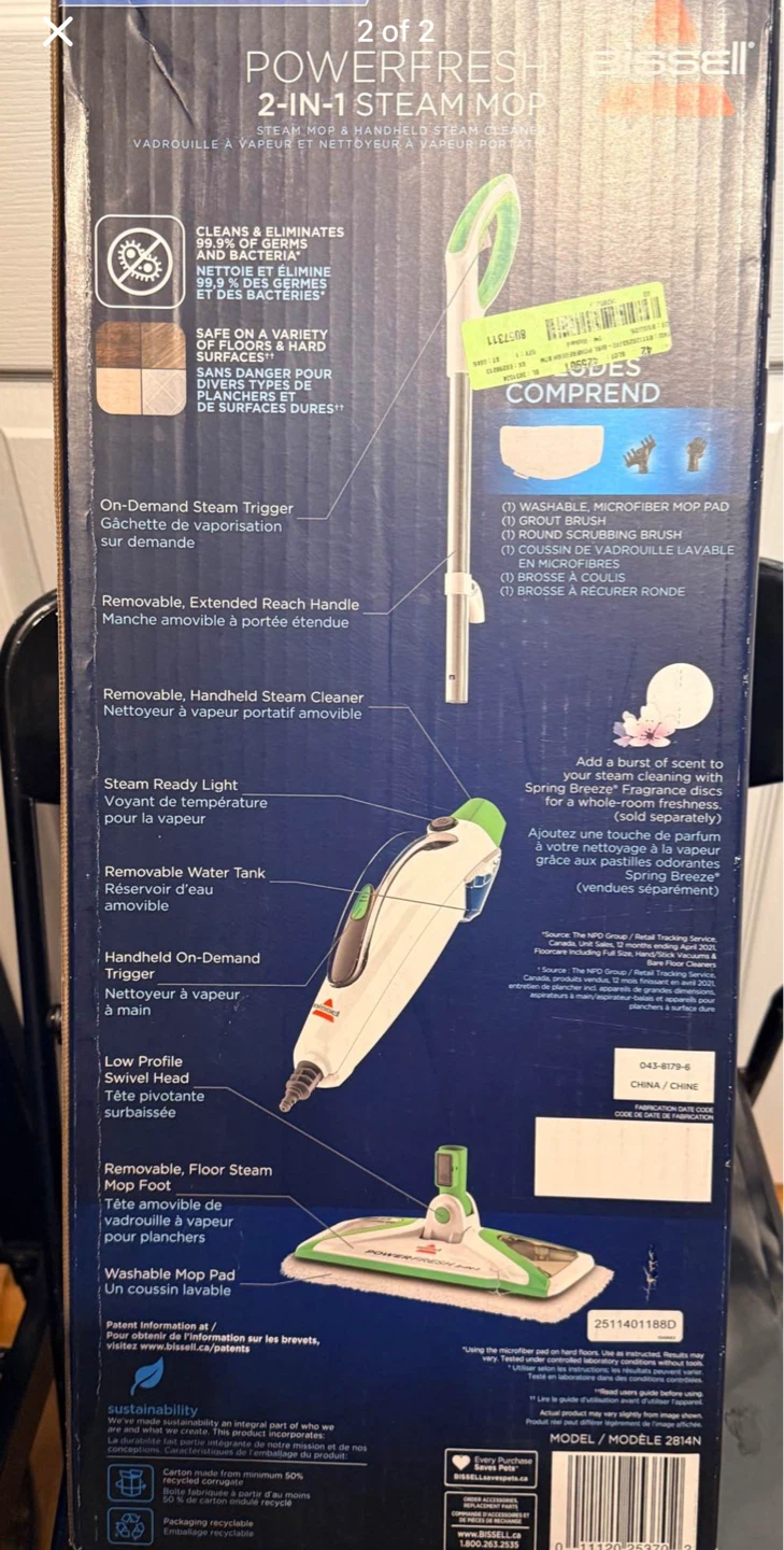 Bissell PowerFresh 2-in-1 Steam Mop - photo 2