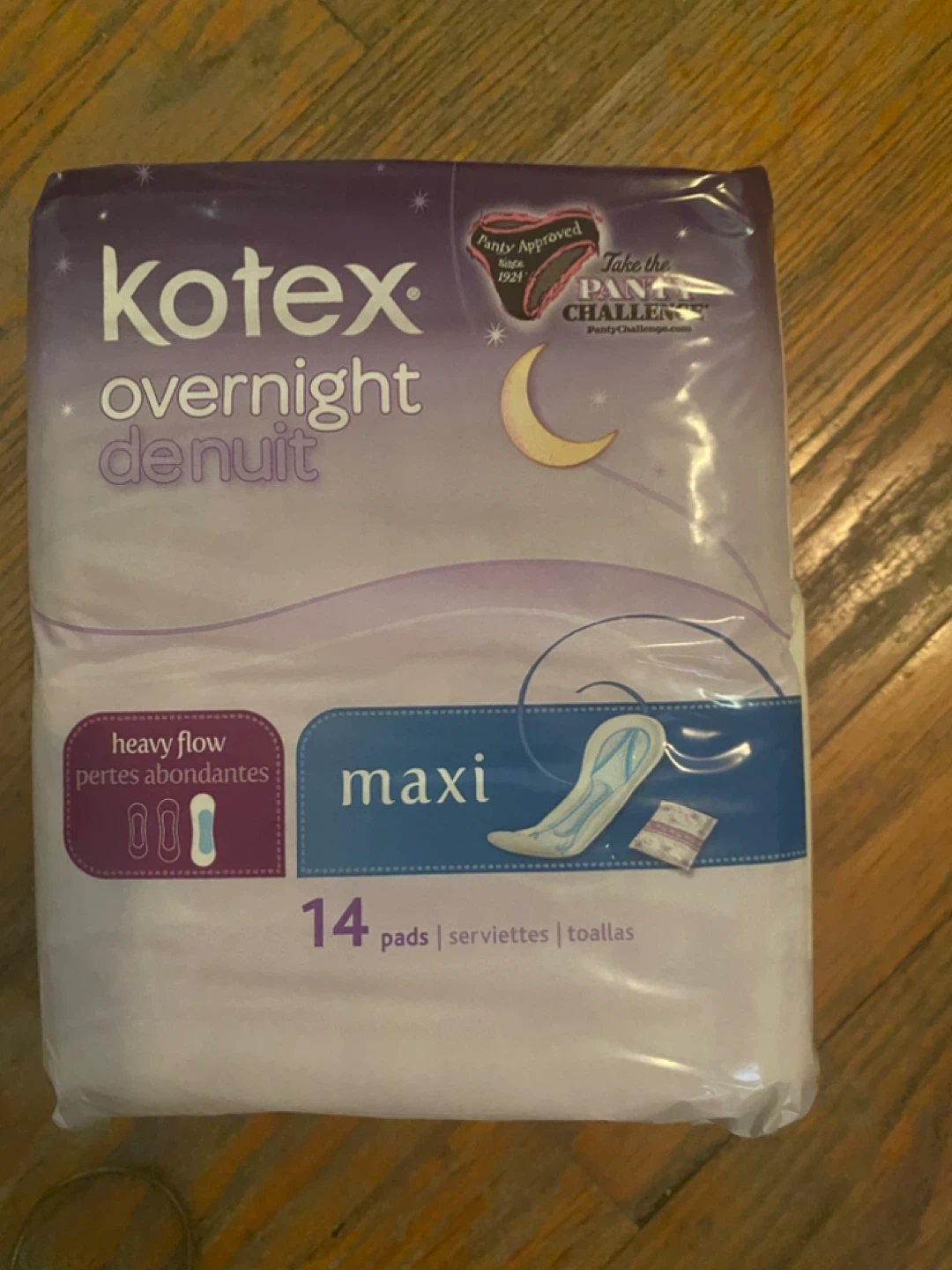 Kotex Natural Balance Overnight Maxi Pads - 14 Count