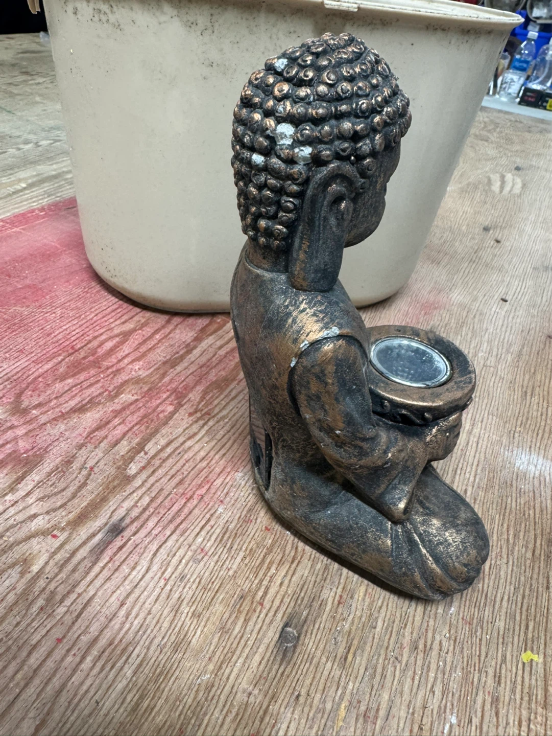 Buddha Tealight Holder Statue - photo 3
