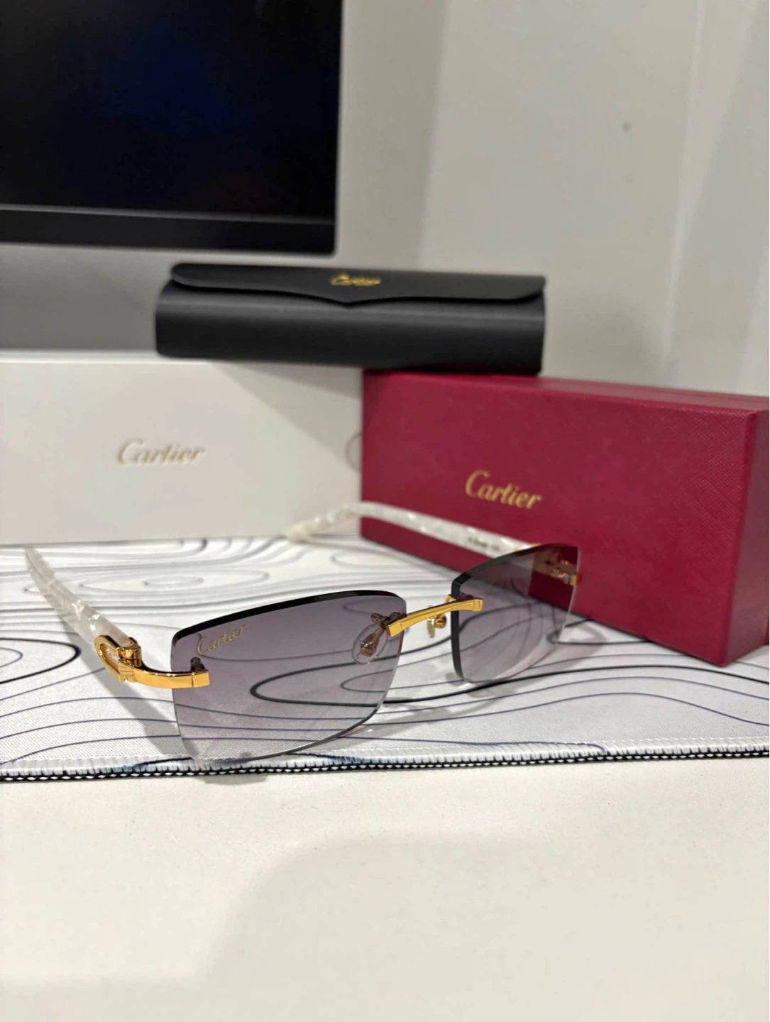 Cartier Rimless Sunglasses