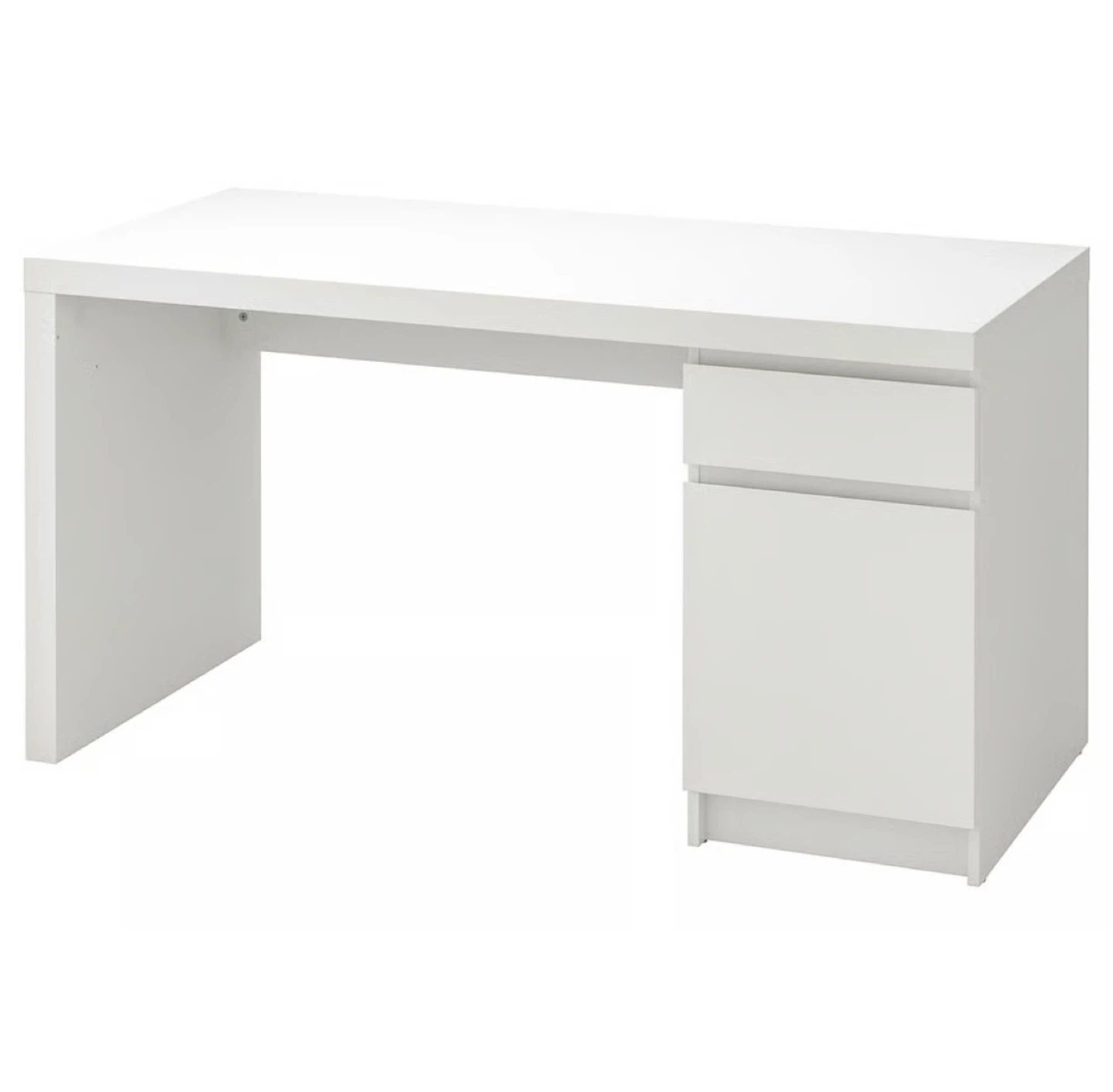 IKEA White Malm Desk