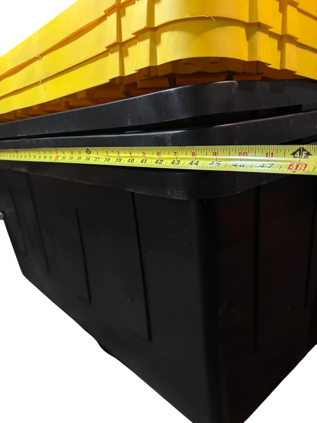 Stackable Storage Totes with Lids (Set of 3) - photo 4
