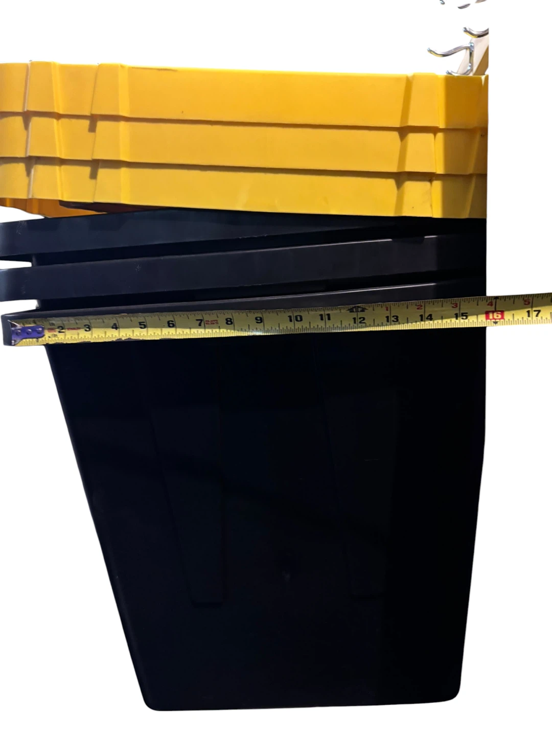 Stackable Storage Totes with Lids (Set of 3) - photo 3