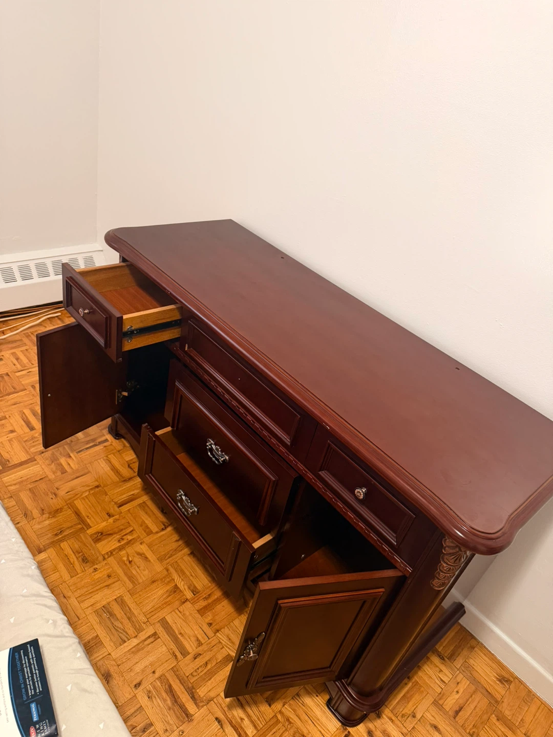 Cherry Wood Dresser and Nightstand Set - photo 2