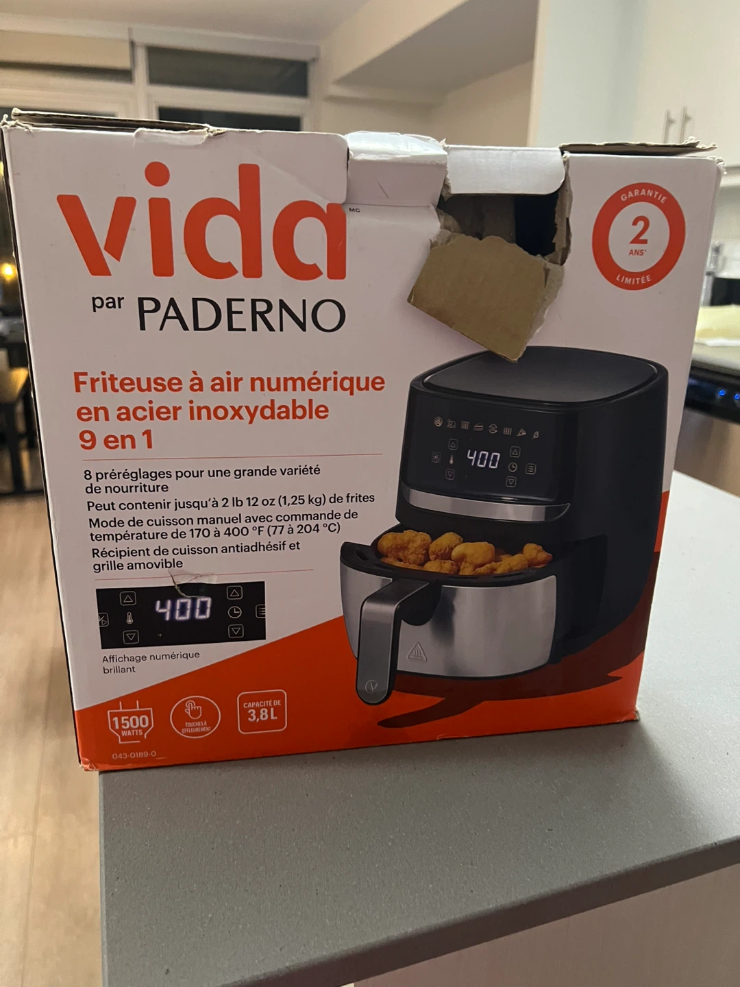 Paderno Vida Air Fryer - 3.8L
