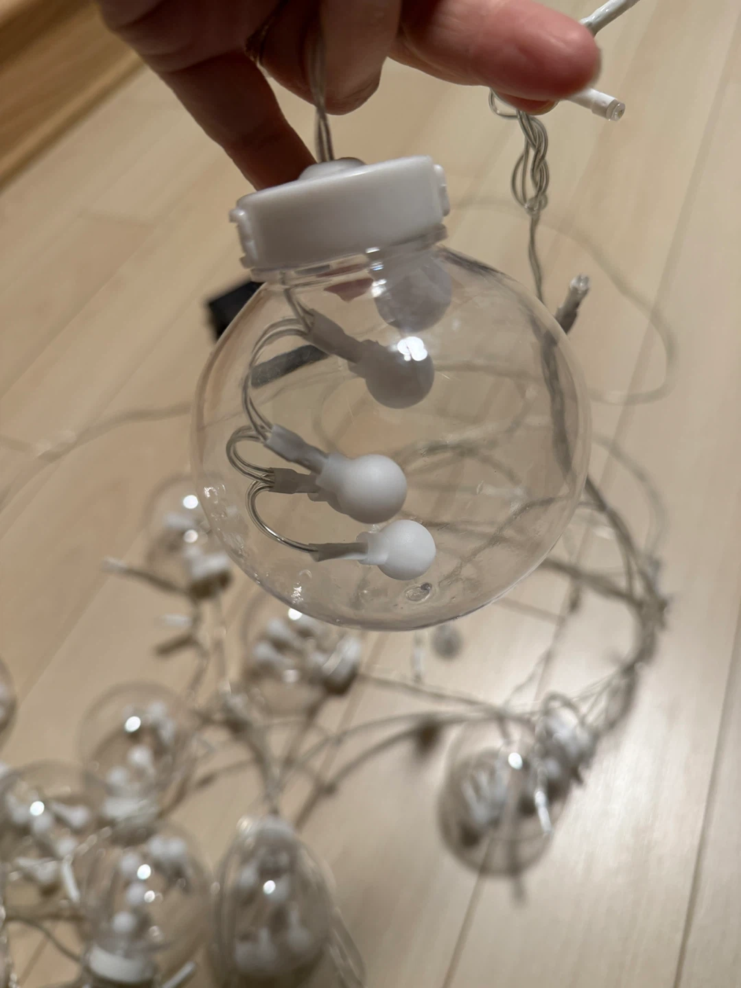 Solar Powered String Lights with Orb Covers - photo 4