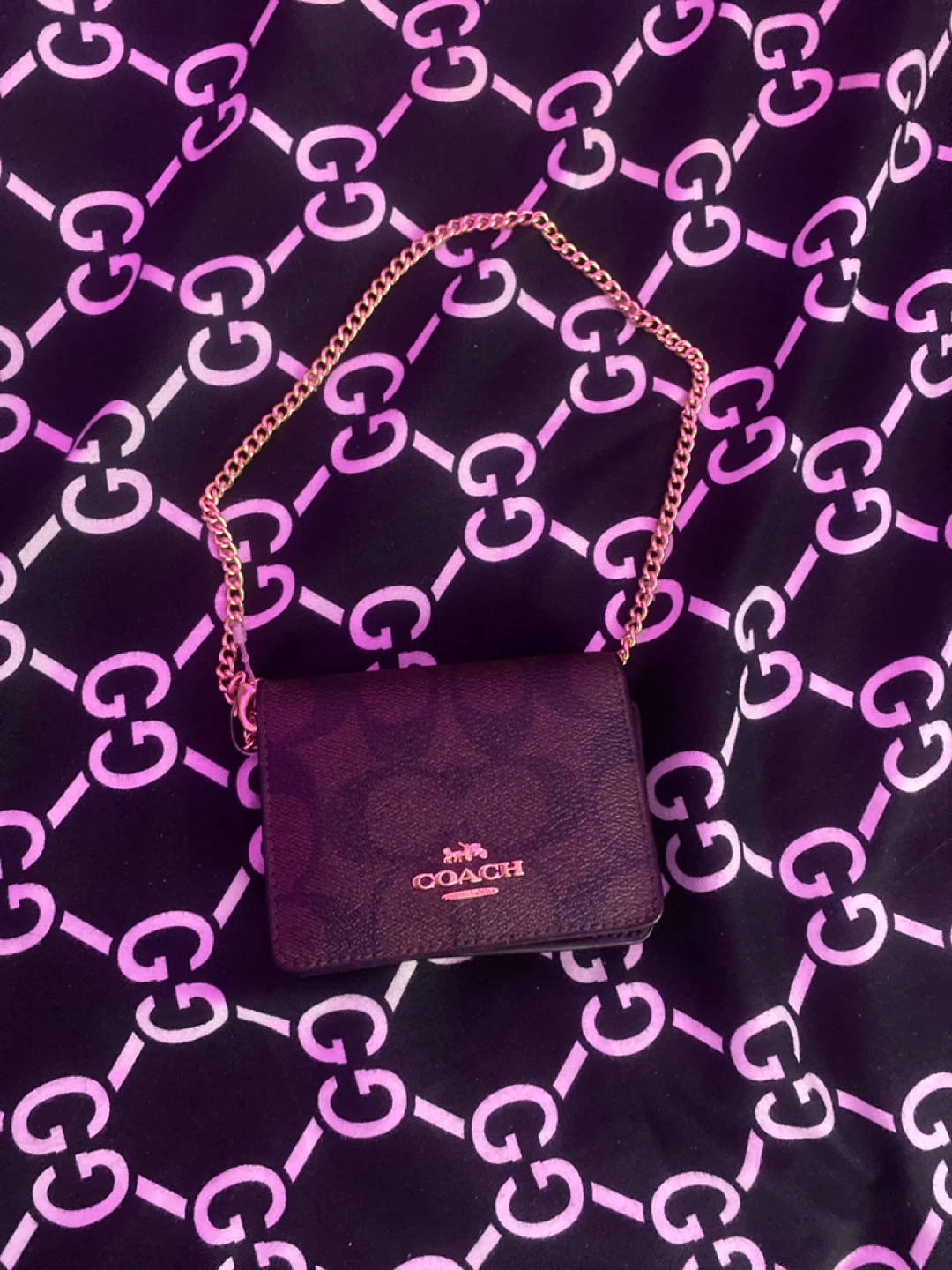 Coach Mini Wallet with Chain - photo 2
