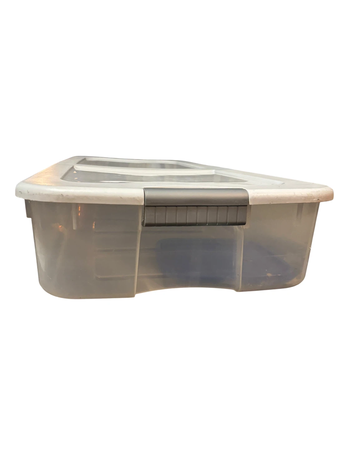 Clear Plastic Storage Bin with Lid - photo 2