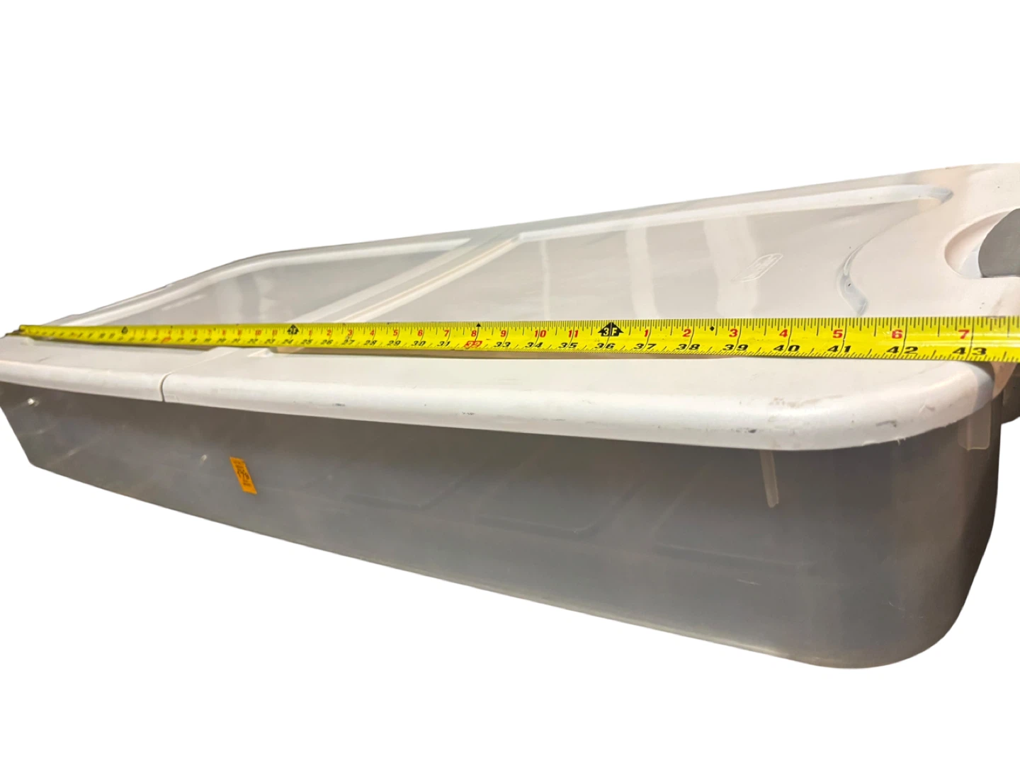 Clear Plastic Storage Bin with Lid - photo 3
