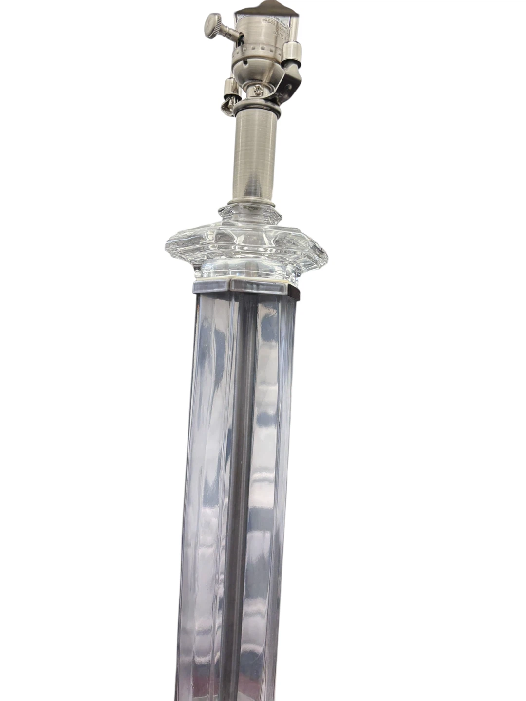Glass Table Lamp with Rectangular Shade - photo 2