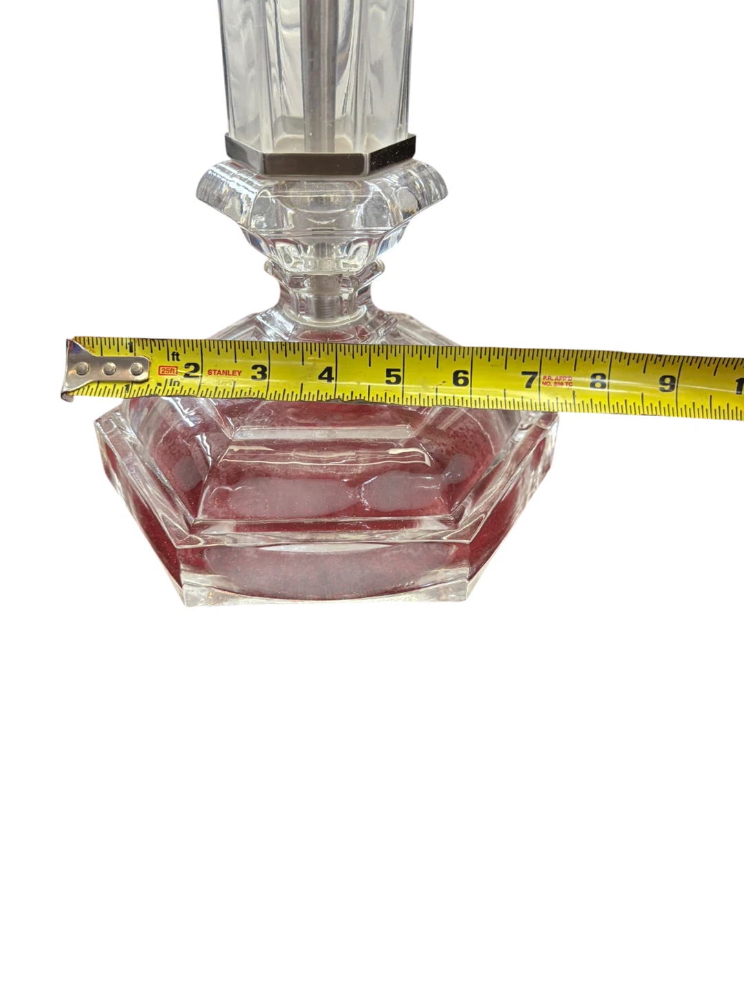 Glass Table Lamp with Rectangular Shade - photo 5
