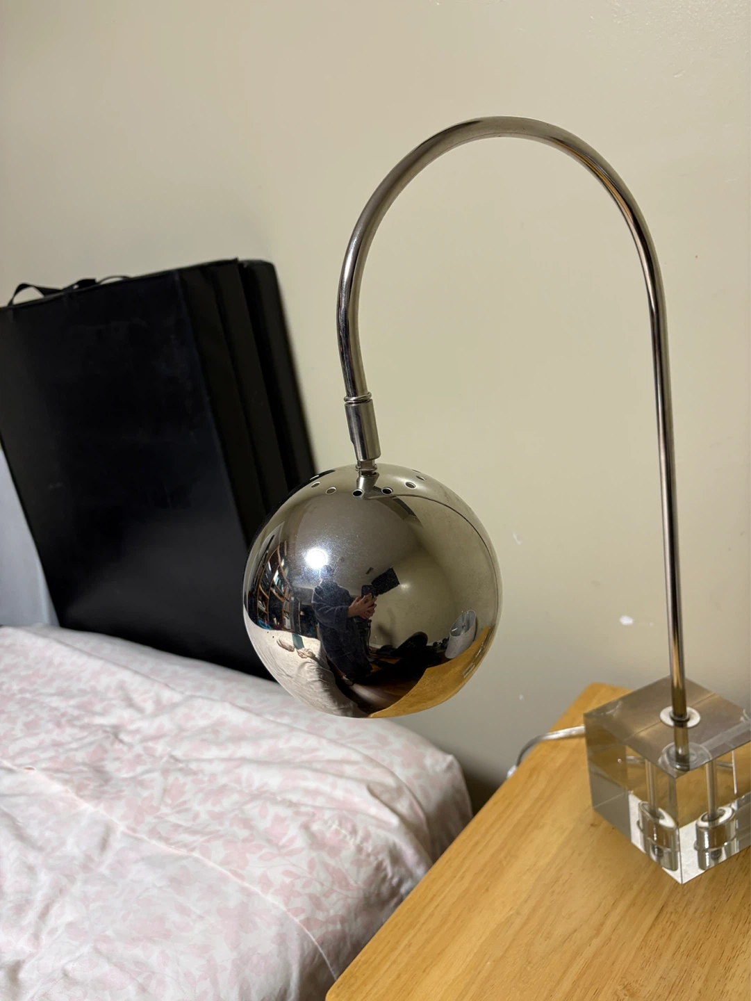Chrome & Crystal Lamp