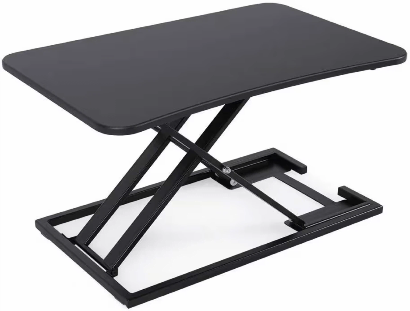 Black Adjustable Standing Desk Converter - photo 2