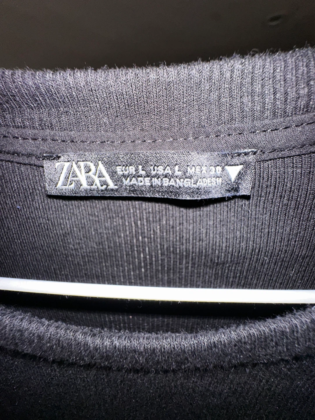 ZARA Black Ribbed Bodysuit with Puff Sleeves - Size L - photo 2
