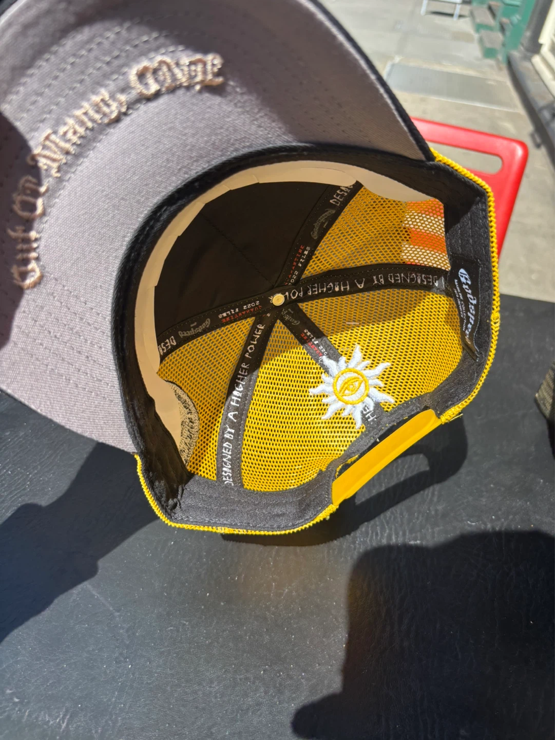 Godspeed 4ever Snapback Hat Yellow Black - photo 3